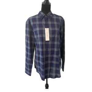 MENS CALVIN KLEIN BUTTON UP SHIRT MEDIUM IN EVENING BLUE